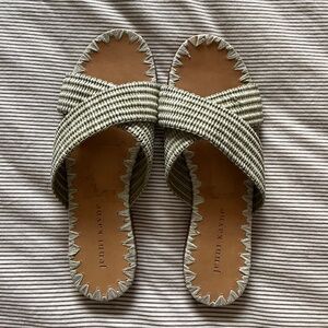 Jenni Kayne Raffia Crossover Sandal Natural Size US 7 (EU 37)